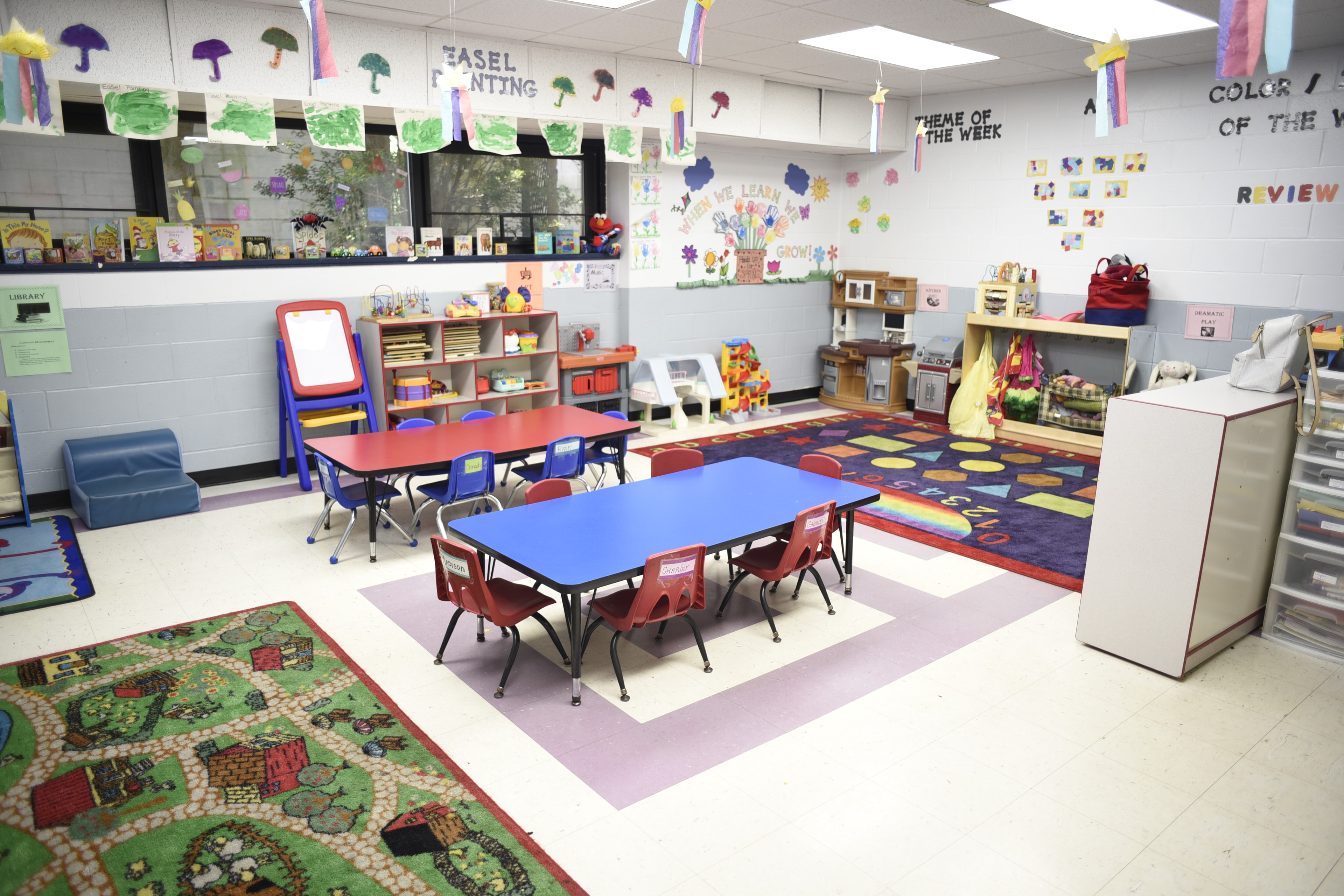 Merrick colorful preschool classroom learning space
